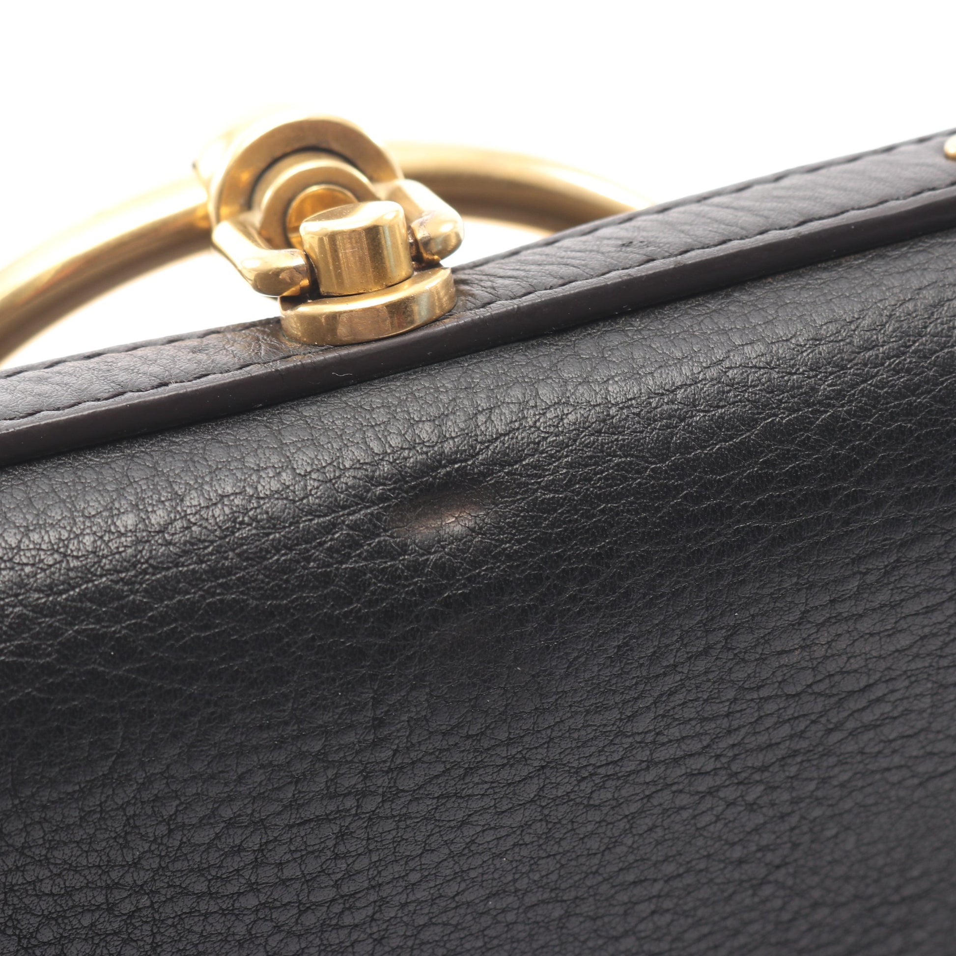 ナイル スモール ブレスレット 2WAY ハンドバッグ レザー ブラック クロエ バッグ Chloe