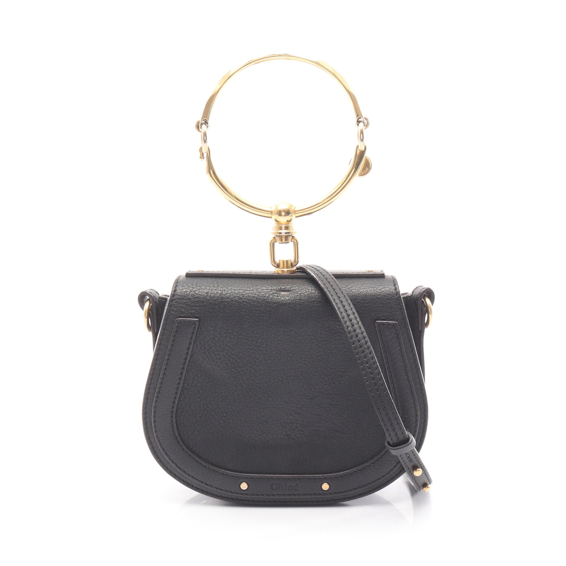 ナイル スモール ブレスレット 2WAY ハンドバッグ レザー ブラック クロエ バッグ Chloe