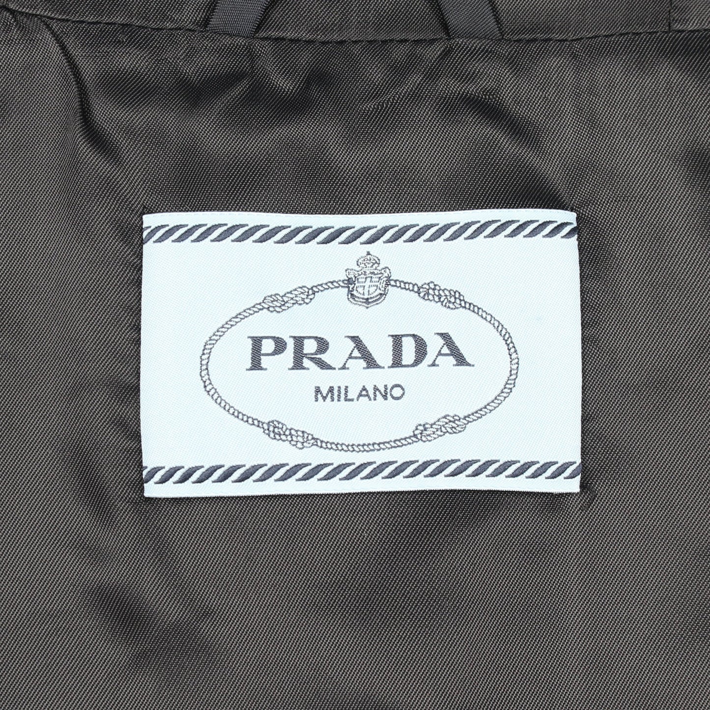 ビジュー フード付き ジャケット ナイロン ネイビー プラダ アウター PRADA