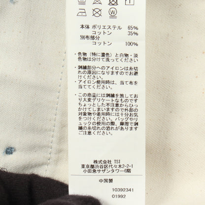 ロゴワッペン パンツ コットン ライトブルー アビレックス