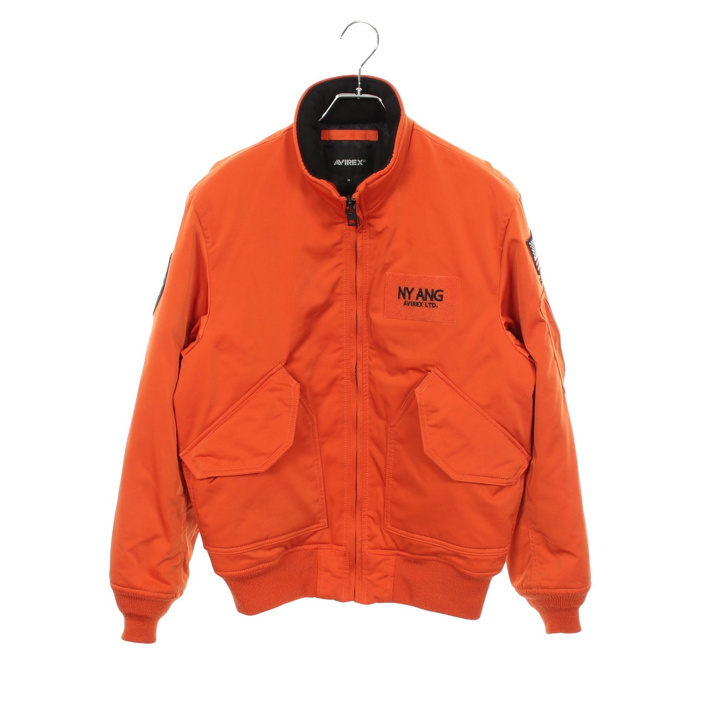 NEWYORK A.N.G JACKET バックロゴ 中綿 ジャケット オレンジ アビレックス