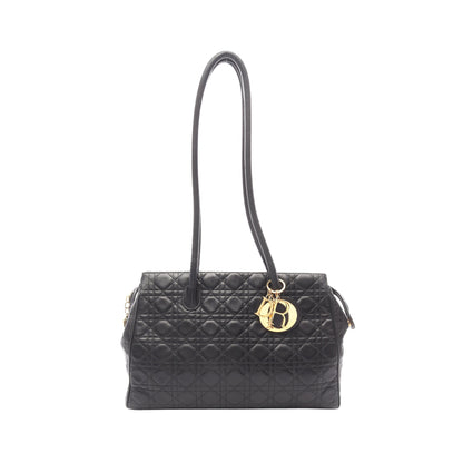 レディディオール カナージュ ショルダーバッグ レザー ブラック クリスチャンディオール バッグ Christian Dior