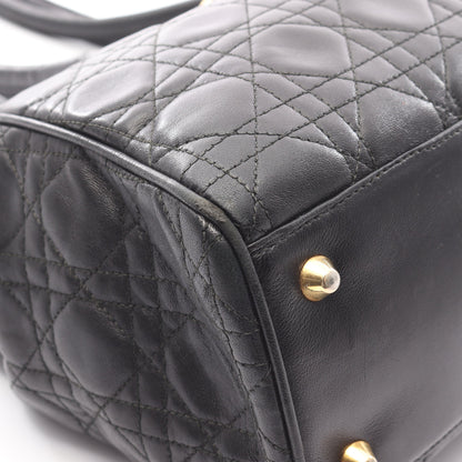レディディオール カナージュ ショルダーバッグ レザー ブラック クリスチャンディオール バッグ Christian Dior