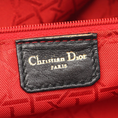 レディディオール カナージュ ショルダーバッグ レザー ブラック クリスチャンディオール バッグ Christian Dior