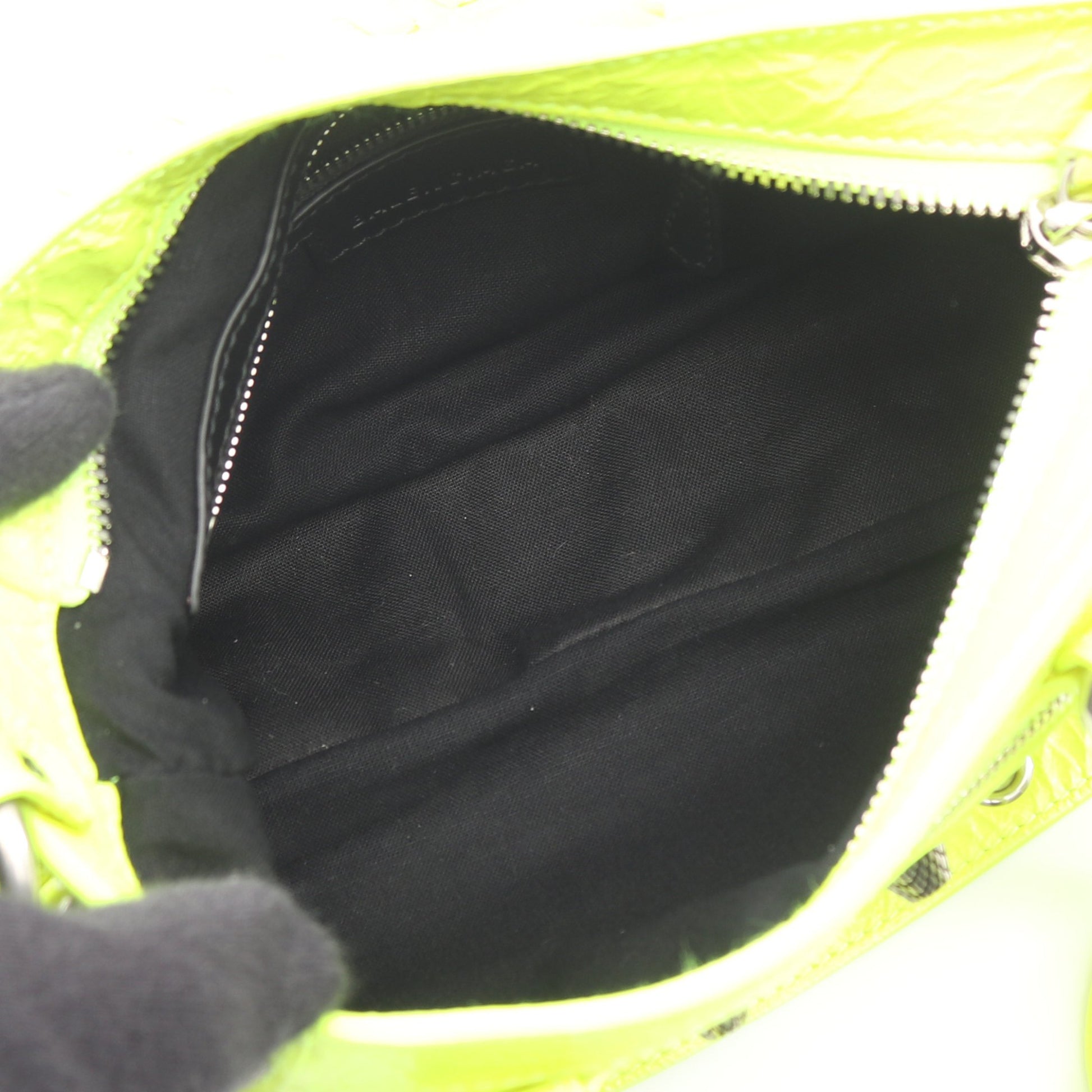 ネオ カゴール S 2WAY ハンドバッグ レザー イエローグリーン バレンシアガ バッグ BALENCIAGA