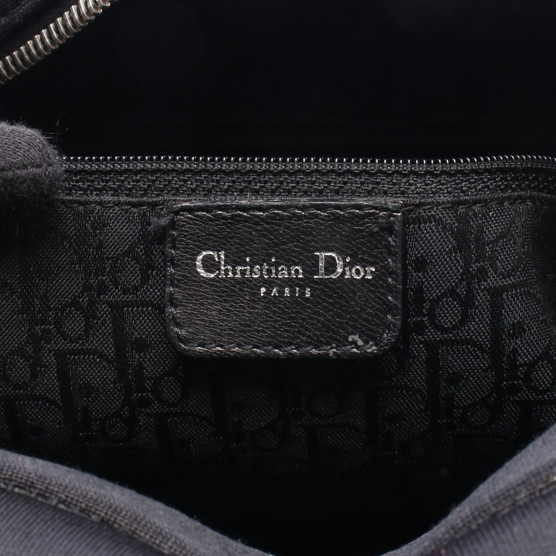 ハードコア 2WAY ハンドバッグ ミニボストンバッグ キャンバス レザー ブラック クリスチャンディオール バッグ Christian Dior