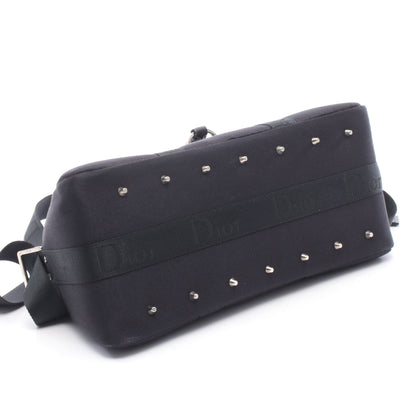 ハードコア 2WAY ハンドバッグ ミニボストンバッグ キャンバス レザー ブラック クリスチャンディオール バッグ Christian Dior