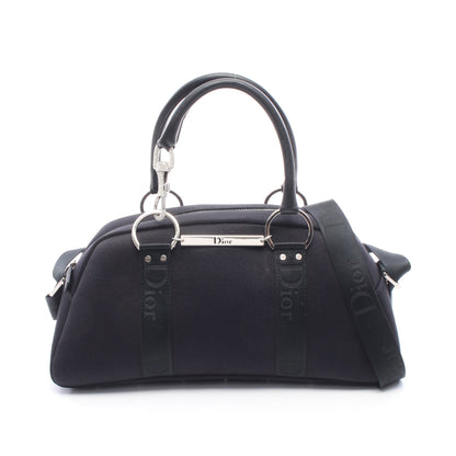 ハードコア 2WAY ハンドバッグ ミニボストンバッグ キャンバス レザー ブラック クリスチャンディオール バッグ Christian Dior