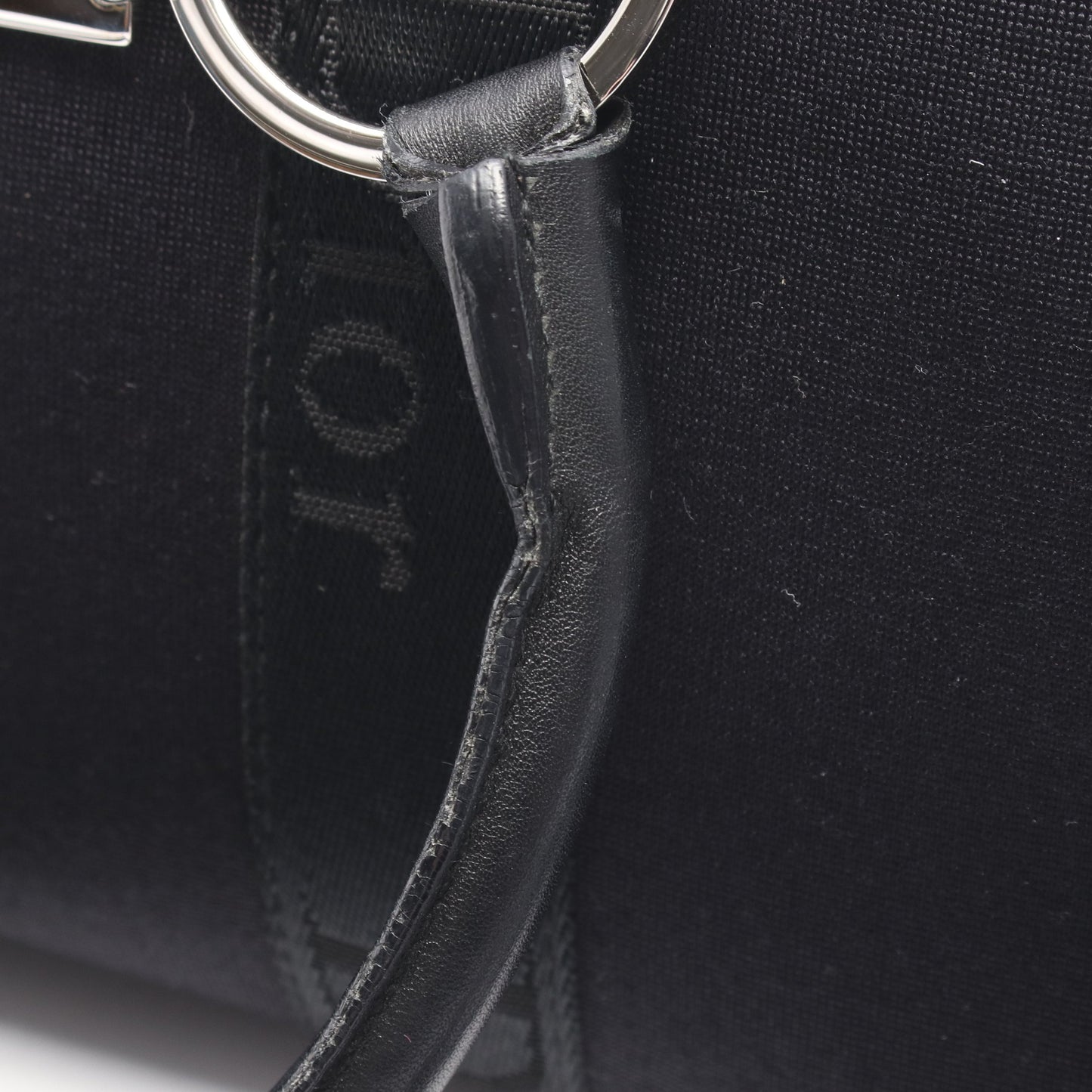ハードコア 2WAY ハンドバッグ ミニボストンバッグ キャンバス レザー ブラック クリスチャンディオール バッグ Christian Dior