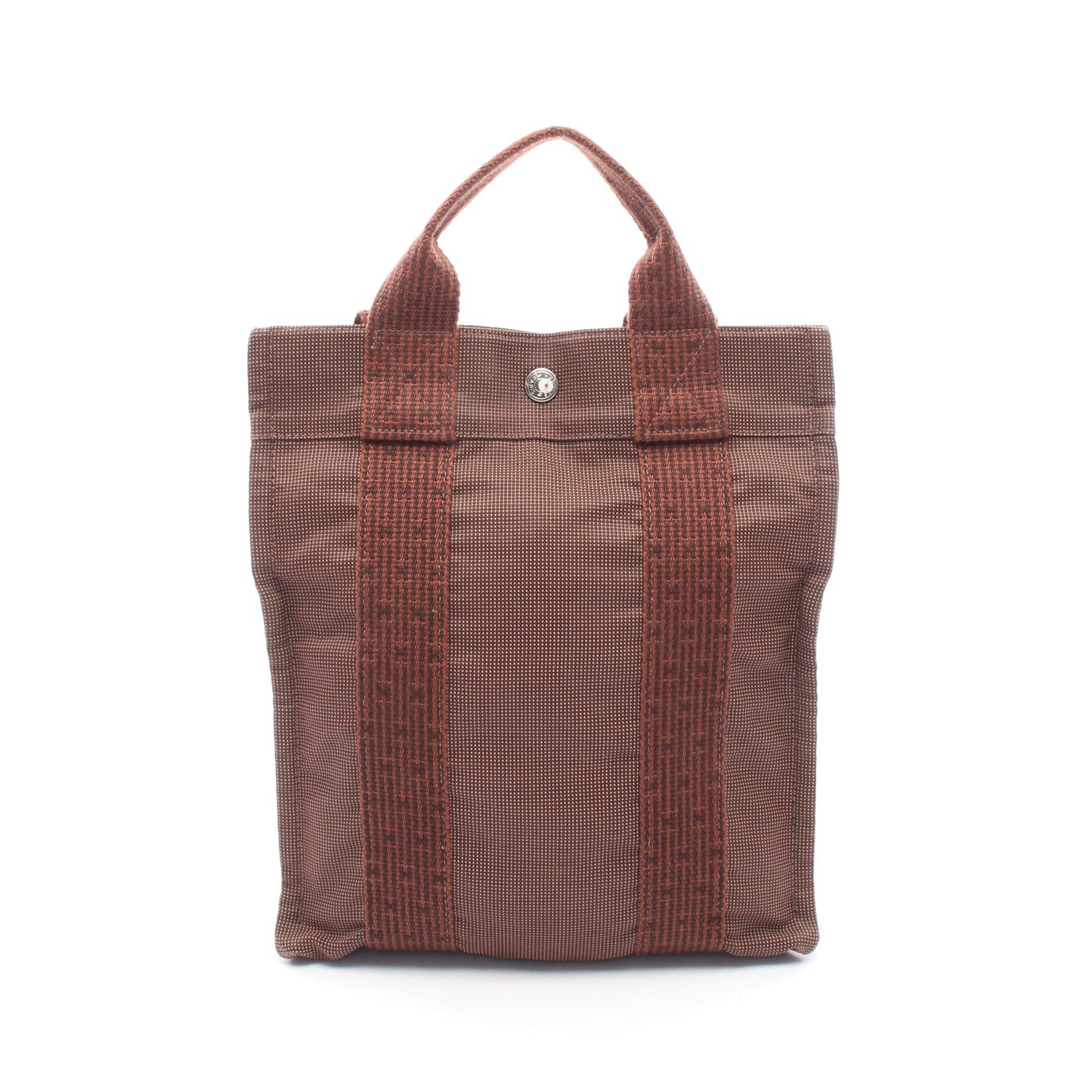 エールライン アドPM バックパック リュックサック キャンバス ブラウン シルバー金具 エルメス バッグ HERMES