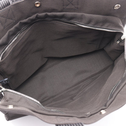 エールラインMM ハンドバッグ トートバッグ ナイロンキャンバス ダークグレー シルバー金具 エルメス バッグ HERMES