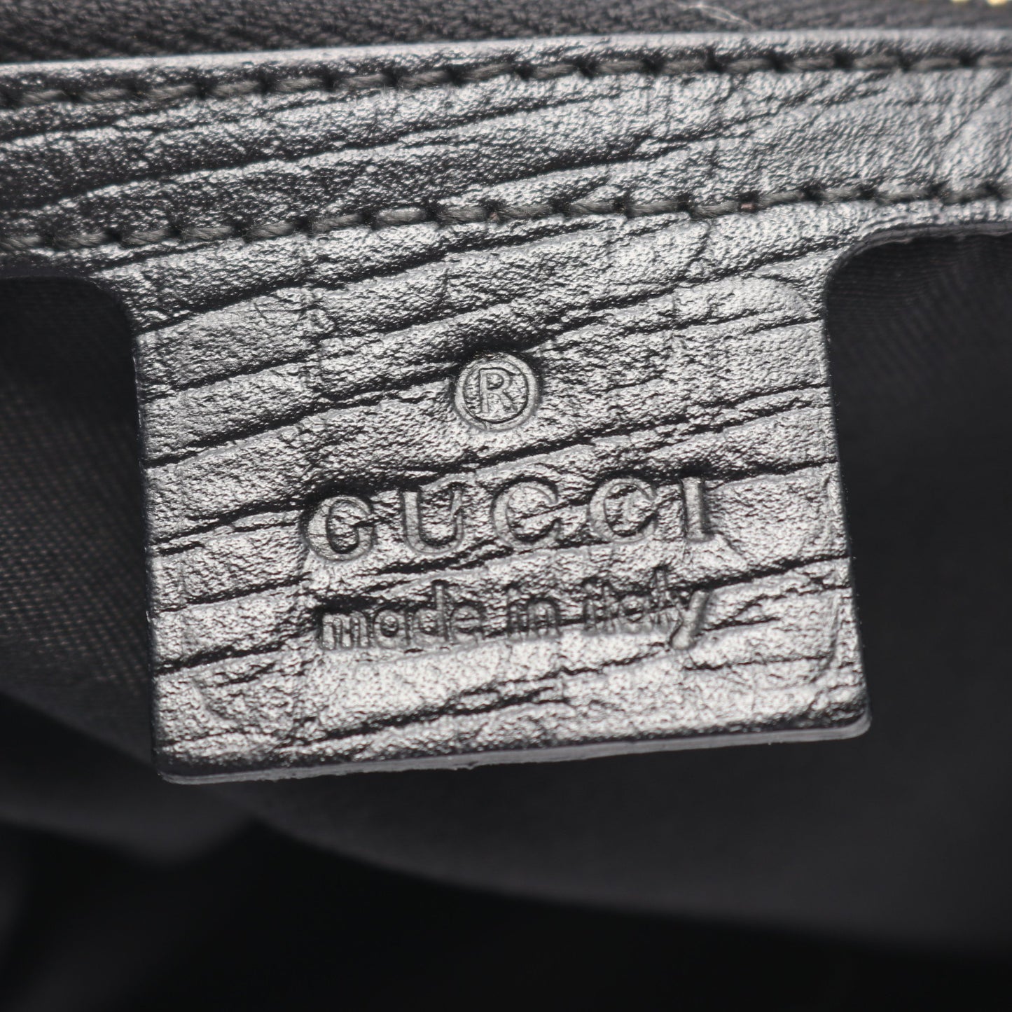 ハスラービット GGキャンバス ワンショルダーバッグ キャンバス レザー ブラック グッチ バッグ GUCCI