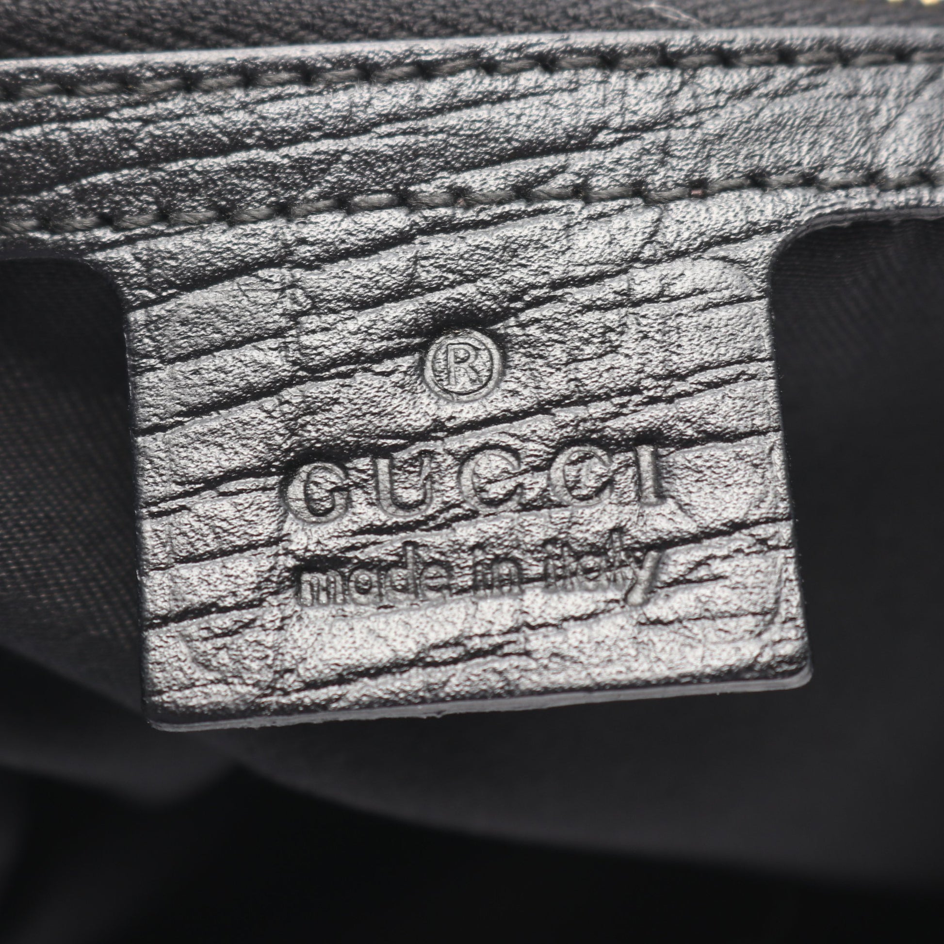 ハスラービット GGキャンバス ワンショルダーバッグ キャンバス レザー ブラック グッチ バッグ GUCCI
