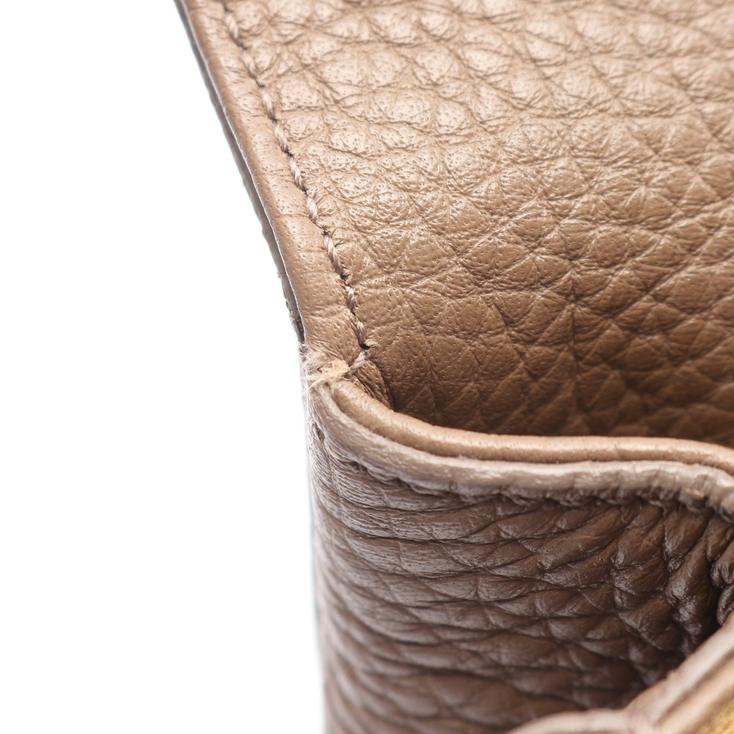 2WAY ハンドバッグ レザー グレーベージュ サンローランパリ バッグ SAINT LAURENT PARIS
