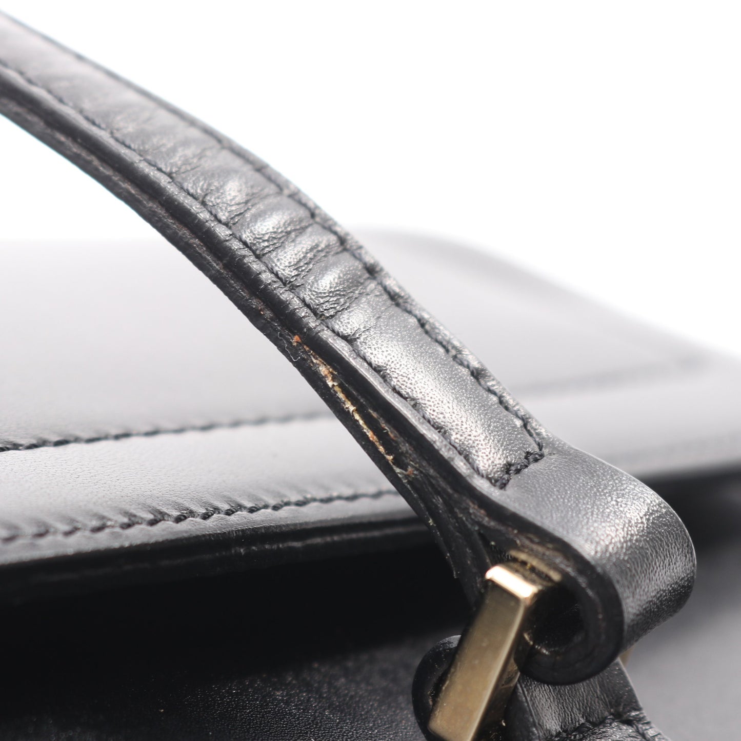 トリオンフ ハンドバッグ レザー ブラック セリーヌ バッグ CELINE