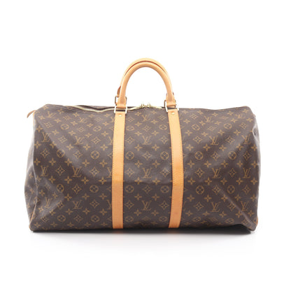 キーポル バンドリエール55 モノグラム ボストンバッグ PVC レザー ブラウン ルイヴィトン バッグ LOUIS VUITTON