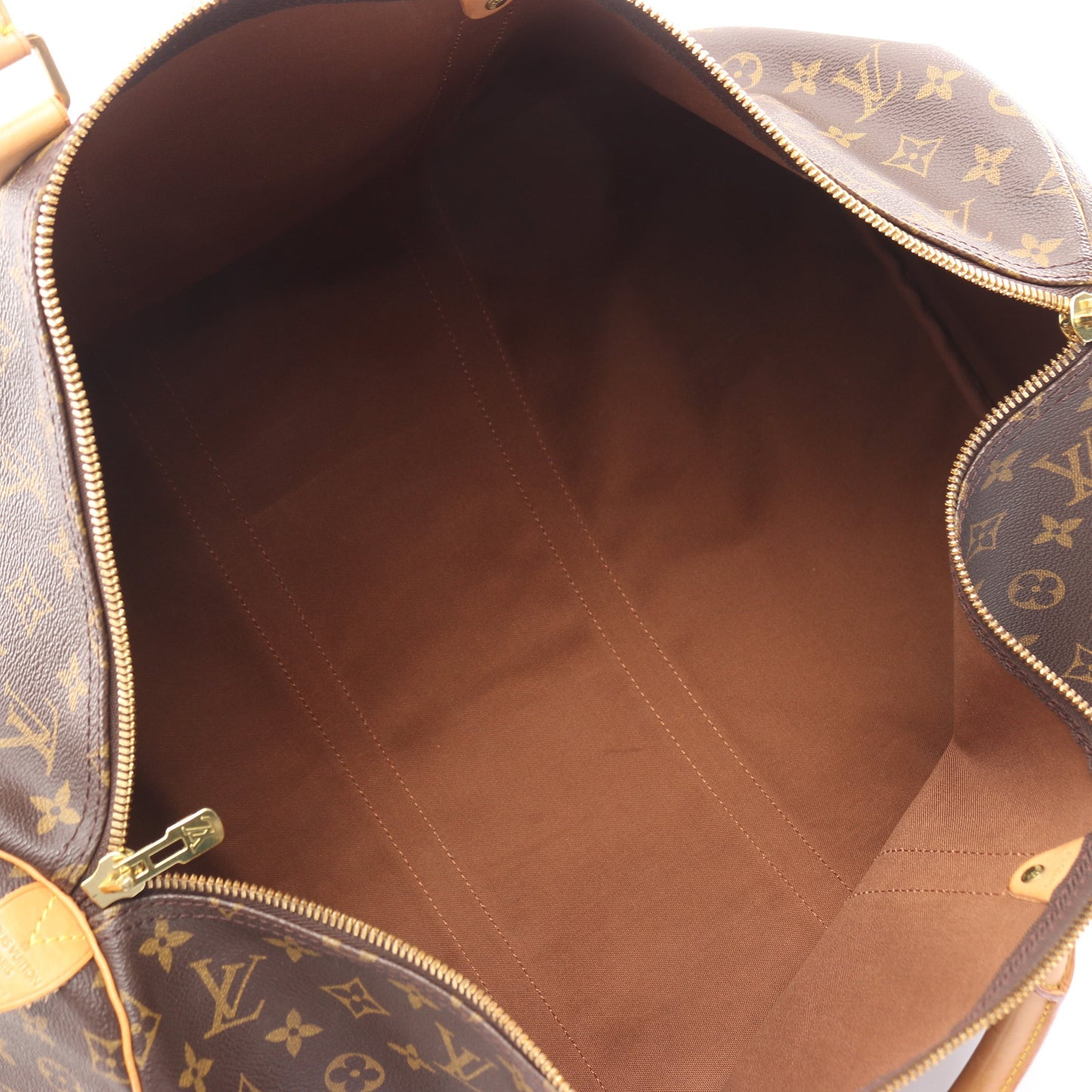 キーポル バンドリエール55 モノグラム ボストンバッグ PVC レザー ブラウン ルイヴィトン バッグ LOUIS VUITTON