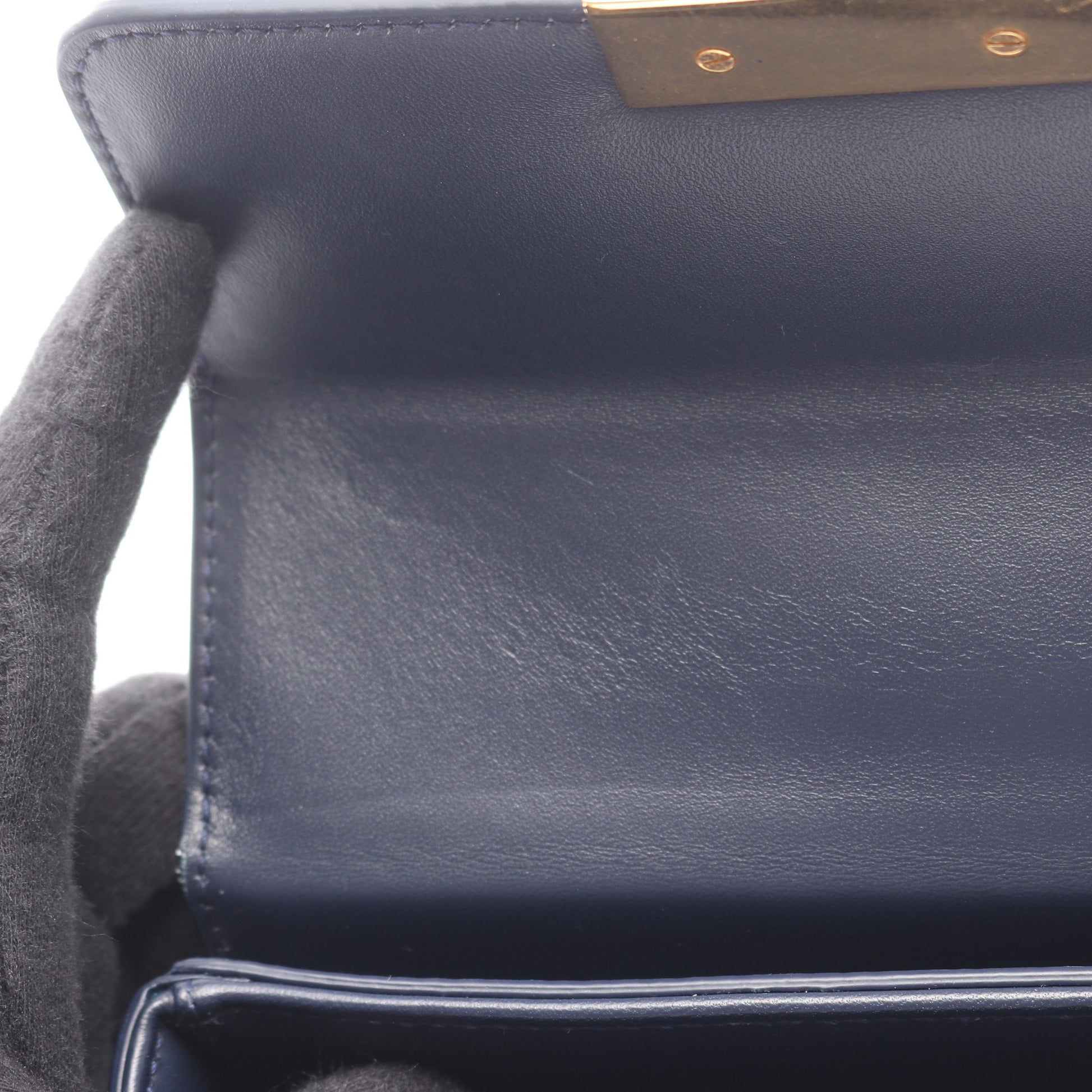 30 MONTAIGNE モンテーニュ ボックス ショルダーバッグ レザー ネイビー クリスチャンディオール バッグ Christian Dior
