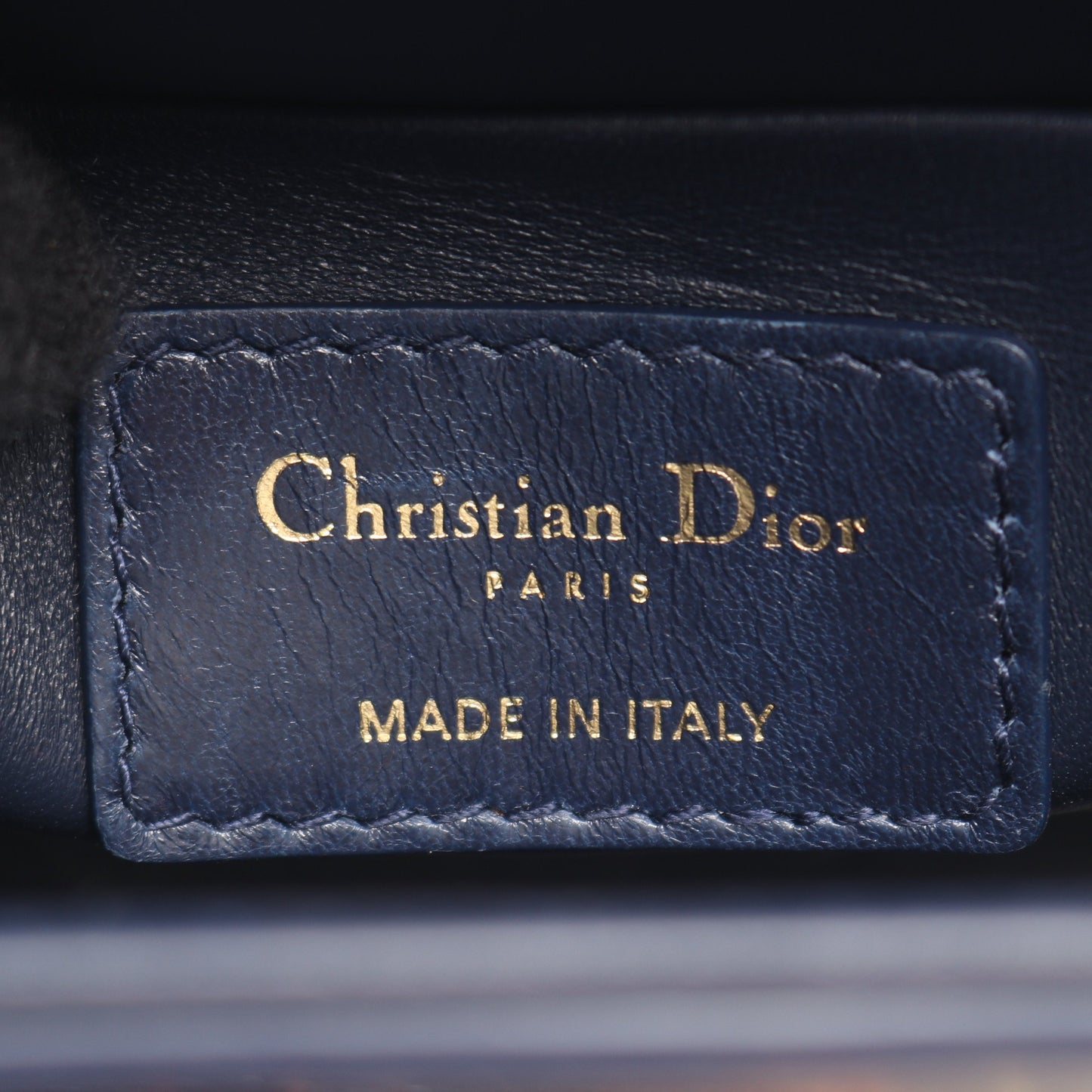30 MONTAIGNE モンテーニュ ボックス ショルダーバッグ レザー ネイビー クリスチャンディオール バッグ Christian Dior