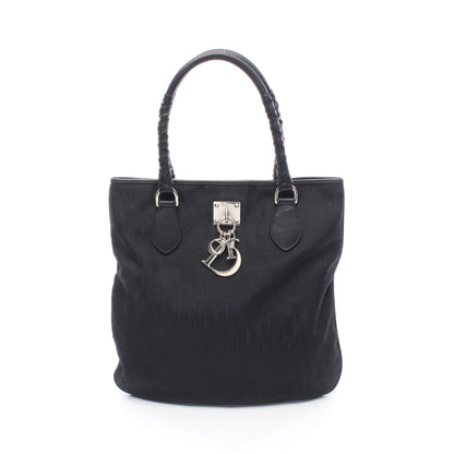 トロッター ハンドバッグ トートバッグ ナイロン レザー ブラック クリスチャンディオール バッグ Christian Dior