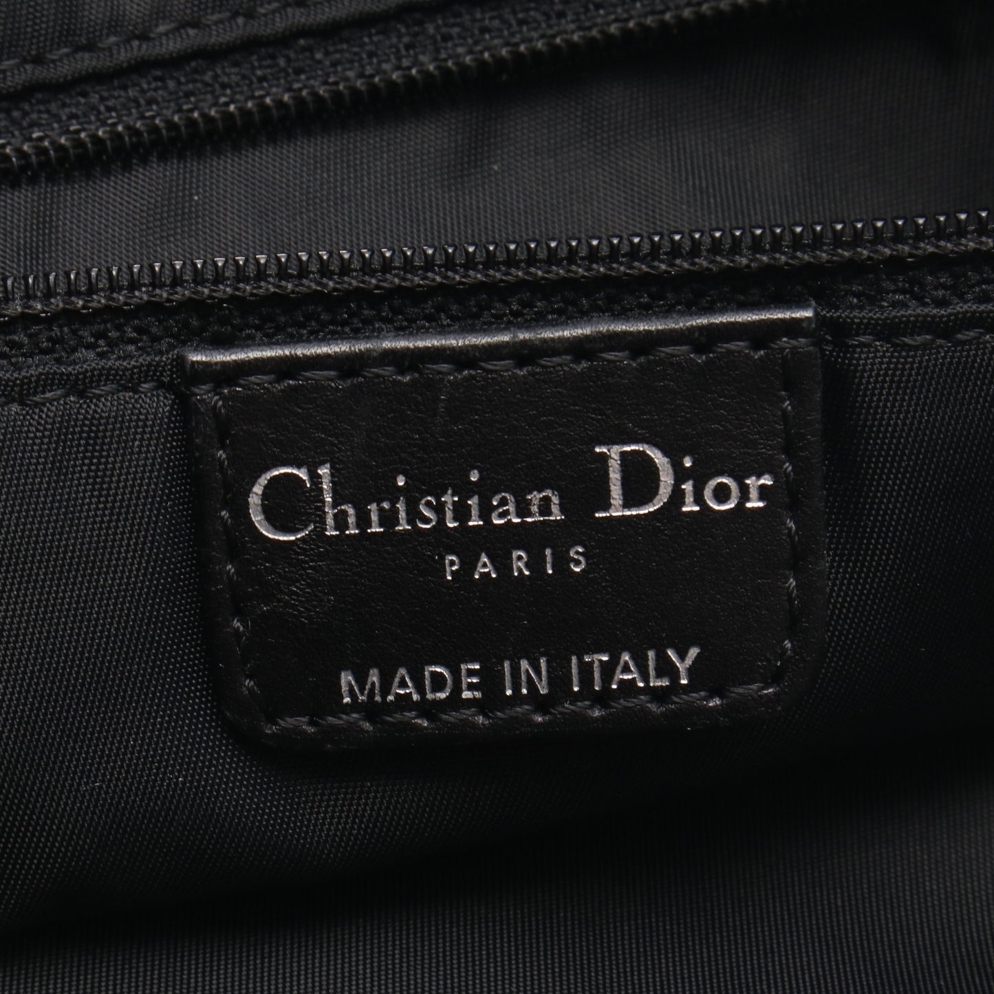 トロッター ハンドバッグ トートバッグ ナイロン レザー ブラック クリスチャンディオール バッグ Christian Dior