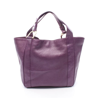 グリニッジ メタリック ハンドバッグ トートバッグ レザー パープル グッチ バッグ GUCCI