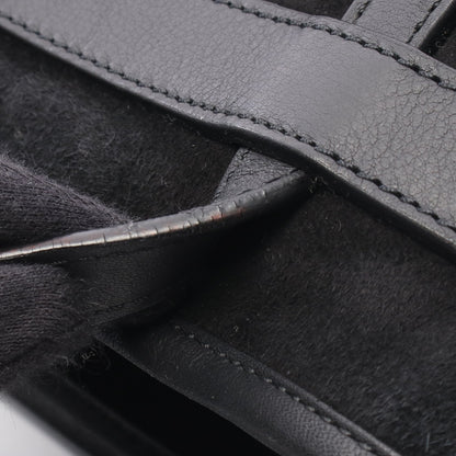 アナグラム ハンドバッグ トートバッグ スエード レザー ブラック ロエベ バッグ LOEWE