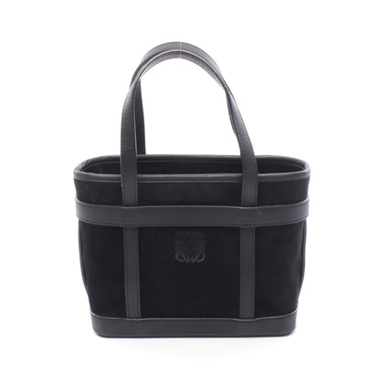 アナグラム ハンドバッグ トートバッグ スエード レザー ブラック ロエベ バッグ LOEWE