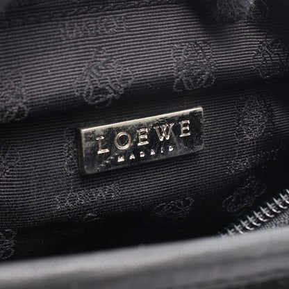 アナグラム ハンドバッグ トートバッグ スエード レザー ブラック ロエベ バッグ LOEWE