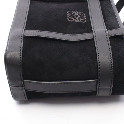 アナグラム ハンドバッグ トートバッグ スエード レザー ブラック ロエベ バッグ LOEWE