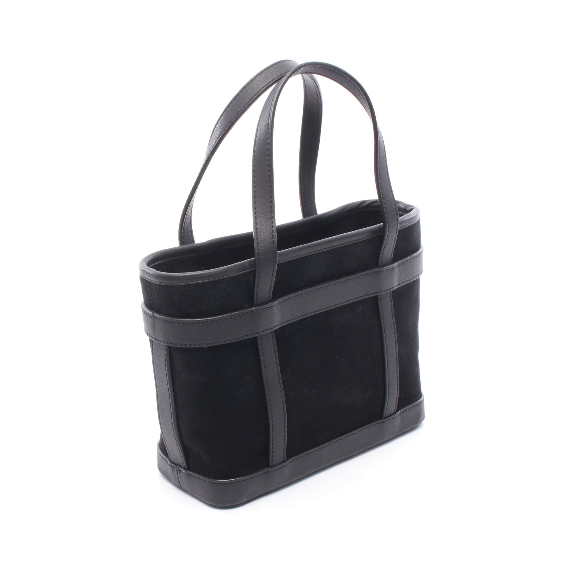 アナグラム ハンドバッグ トートバッグ スエード レザー ブラック ロエベ バッグ LOEWE
