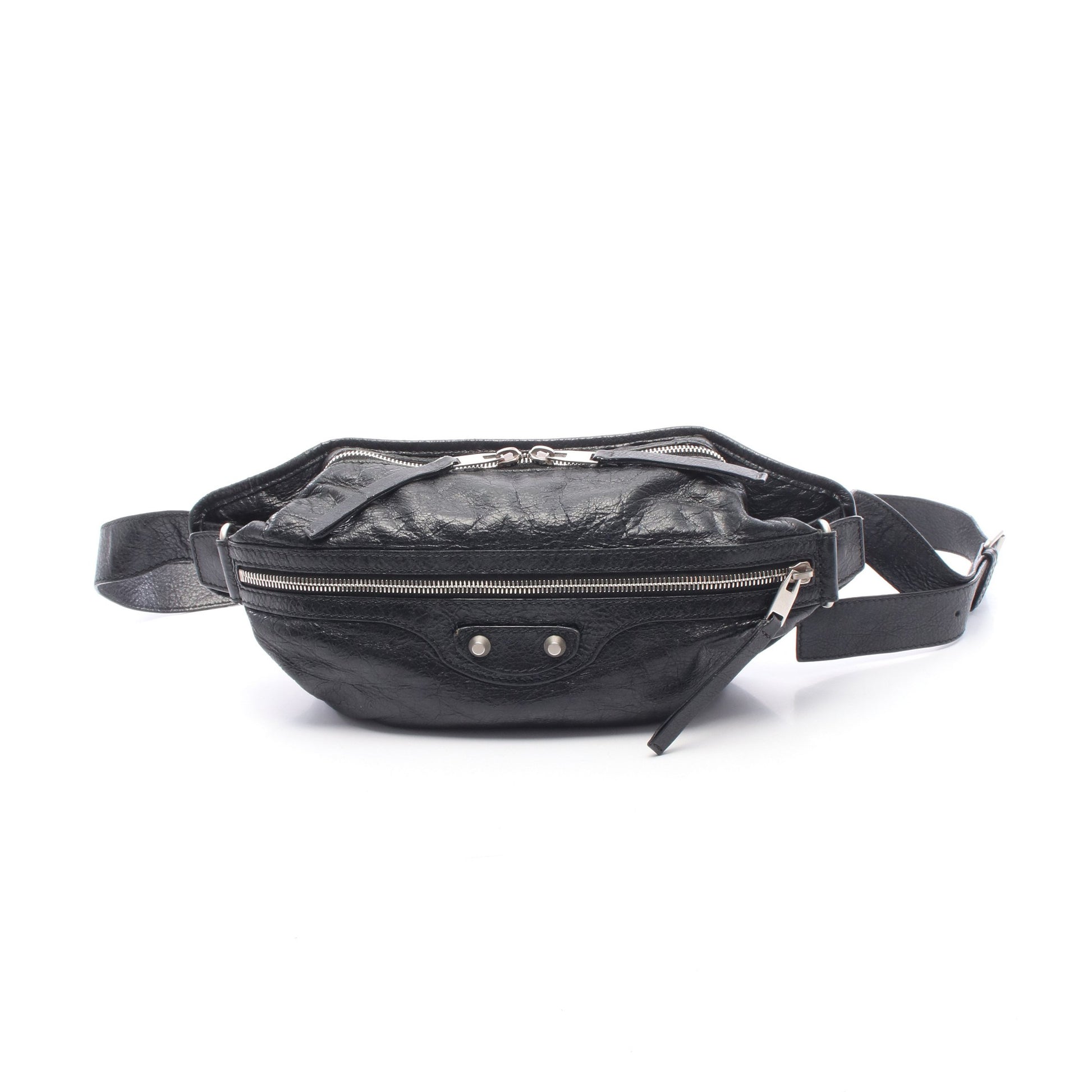 クラシック ネオリフト ボディバッグ ウエストバッグ レザー ブラック バレンシアガ バッグ BALENCIAGA