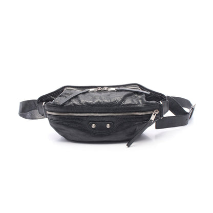 クラシック ネオリフト ボディバッグ ウエストバッグ レザー ブラック バレンシアガ バッグ BALENCIAGA