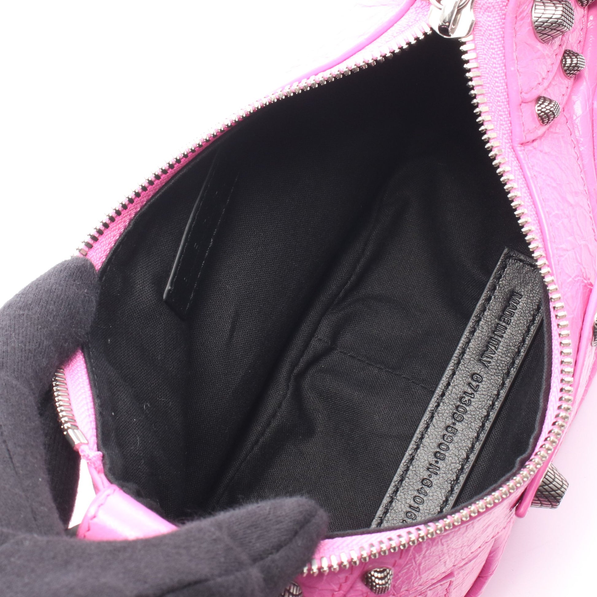LE CAGOLE ショルダーバッグ レザー ピンク バレンシアガ バッグ BALENCIAGA