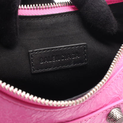 LE CAGOLE ショルダーバッグ レザー ピンク バレンシアガ バッグ BALENCIAGA