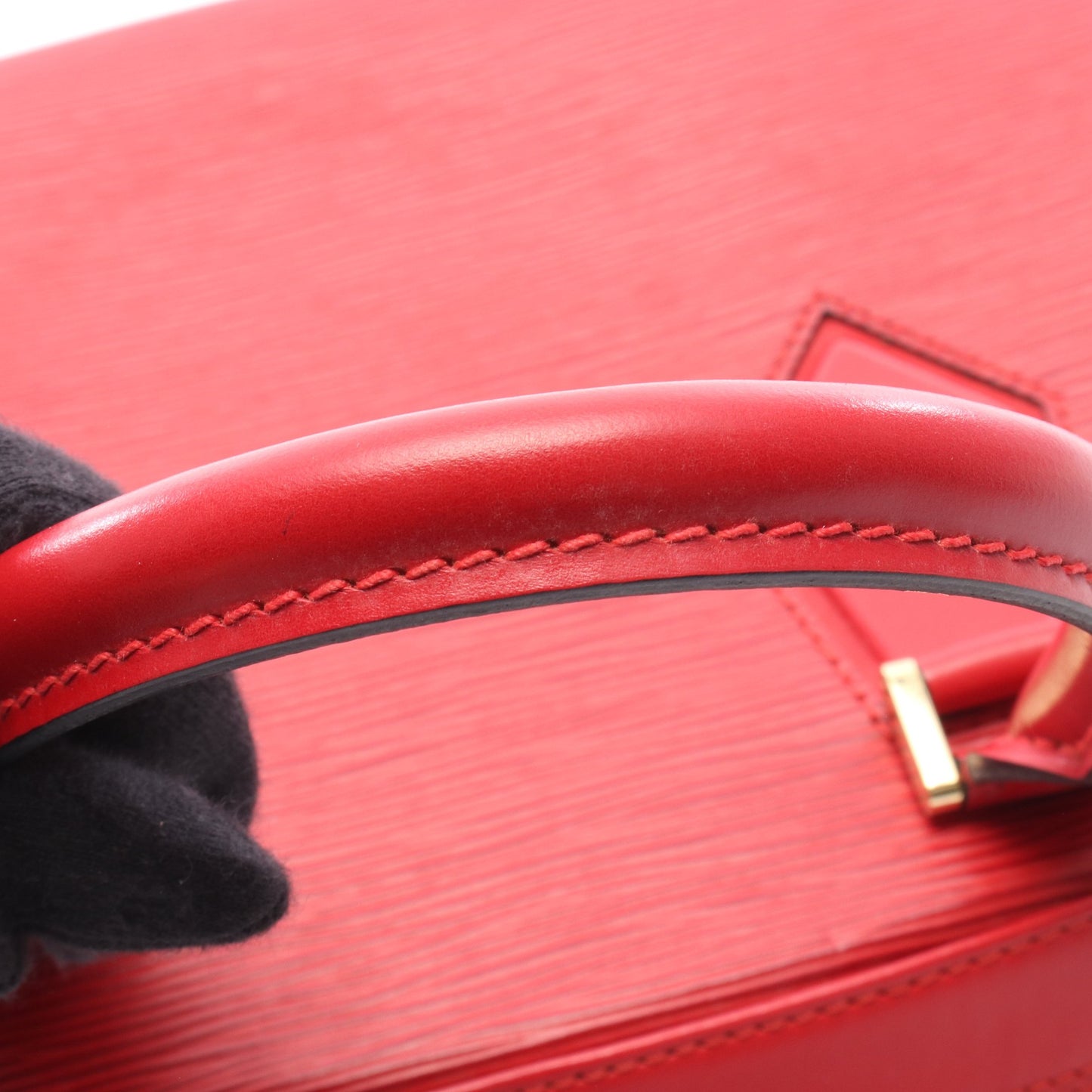 サブロン エピ カスティリアンレッド ハンドバッグ レザー レッド ルイヴィトン バッグ LOUIS VUITTON