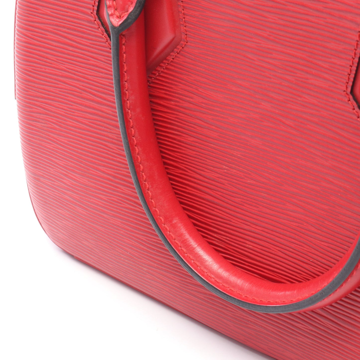 サブロン エピ カスティリアンレッド ハンドバッグ レザー レッド ルイヴィトン バッグ LOUIS VUITTON