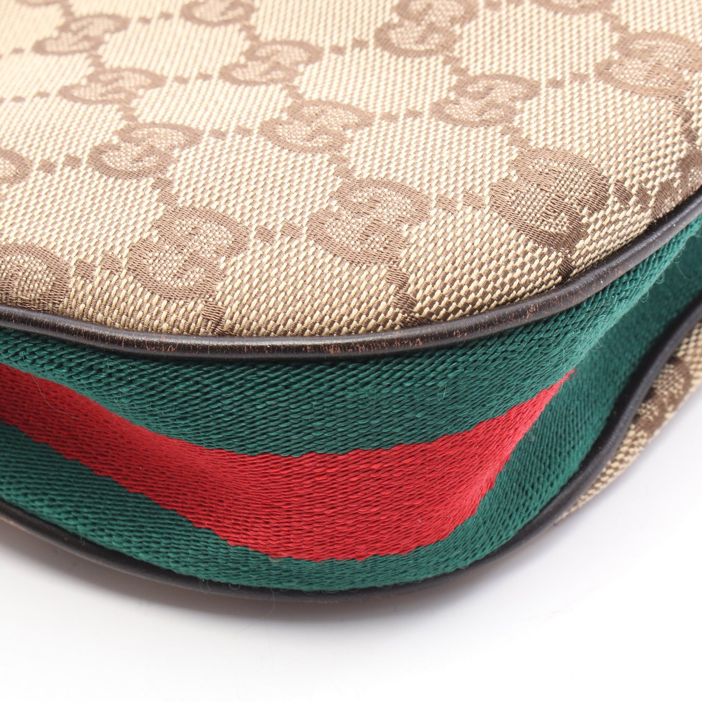 シェリーライン GGキャンバス ショルダーバッグ キャンバス レザー ベージュ ダークブラウン マルチカラー グッチ バッグ GUCCI