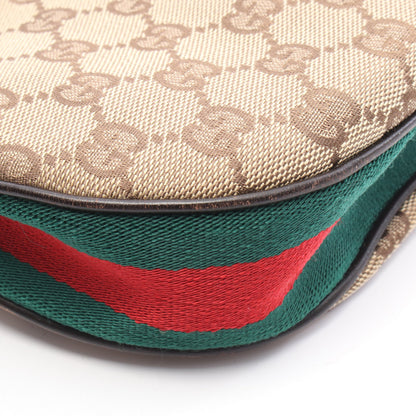 シェリーライン GGキャンバス ショルダーバッグ キャンバス レザー ベージュ ダークブラウン マルチカラー グッチ バッグ GUCCI