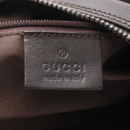 シェリーライン GGキャンバス ショルダーバッグ キャンバス レザー ベージュ ダークブラウン マルチカラー グッチ バッグ GUCCI