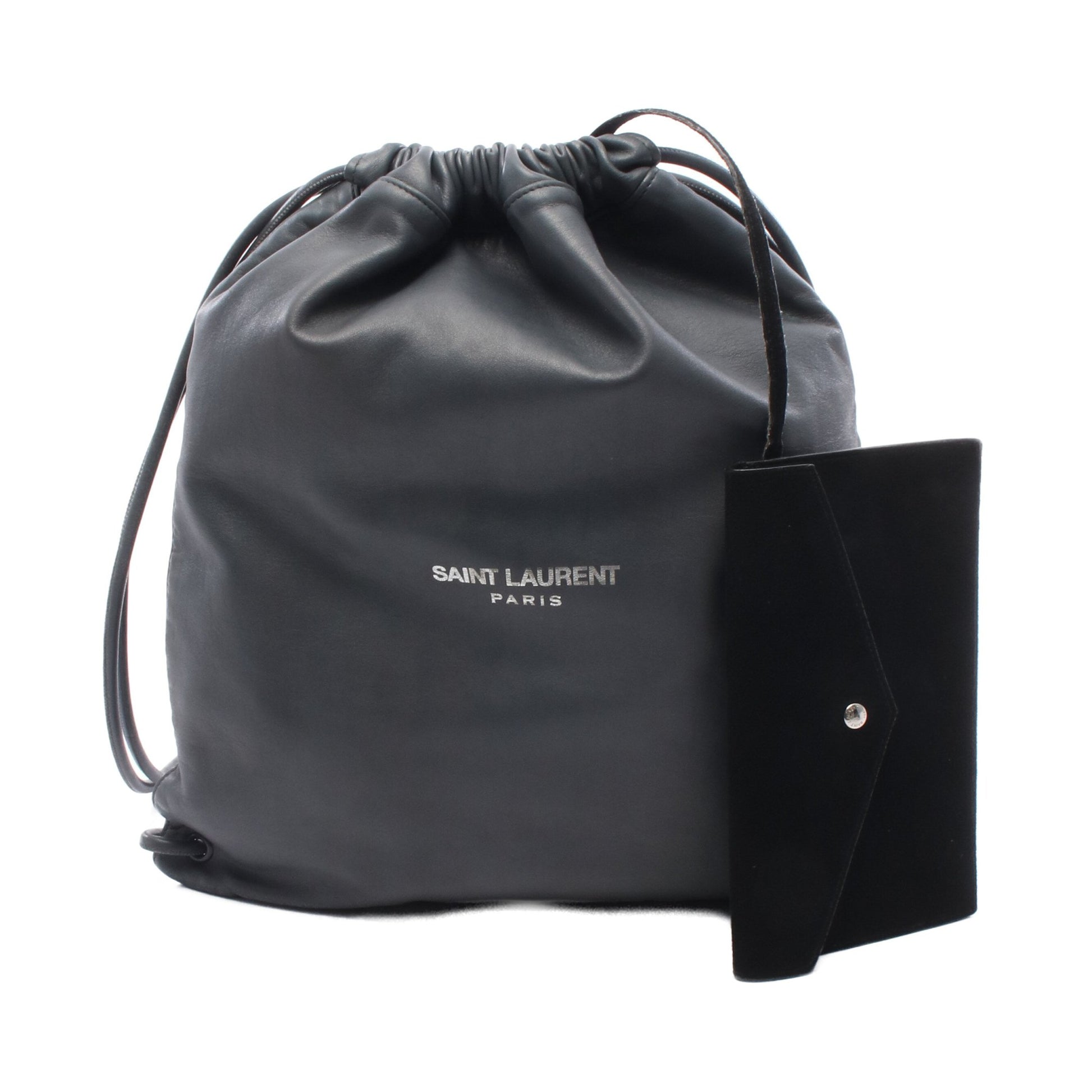 テディ バックパック ナップサック レザー グレー サンローランパリ バッグ SAINT LAURENT PARIS