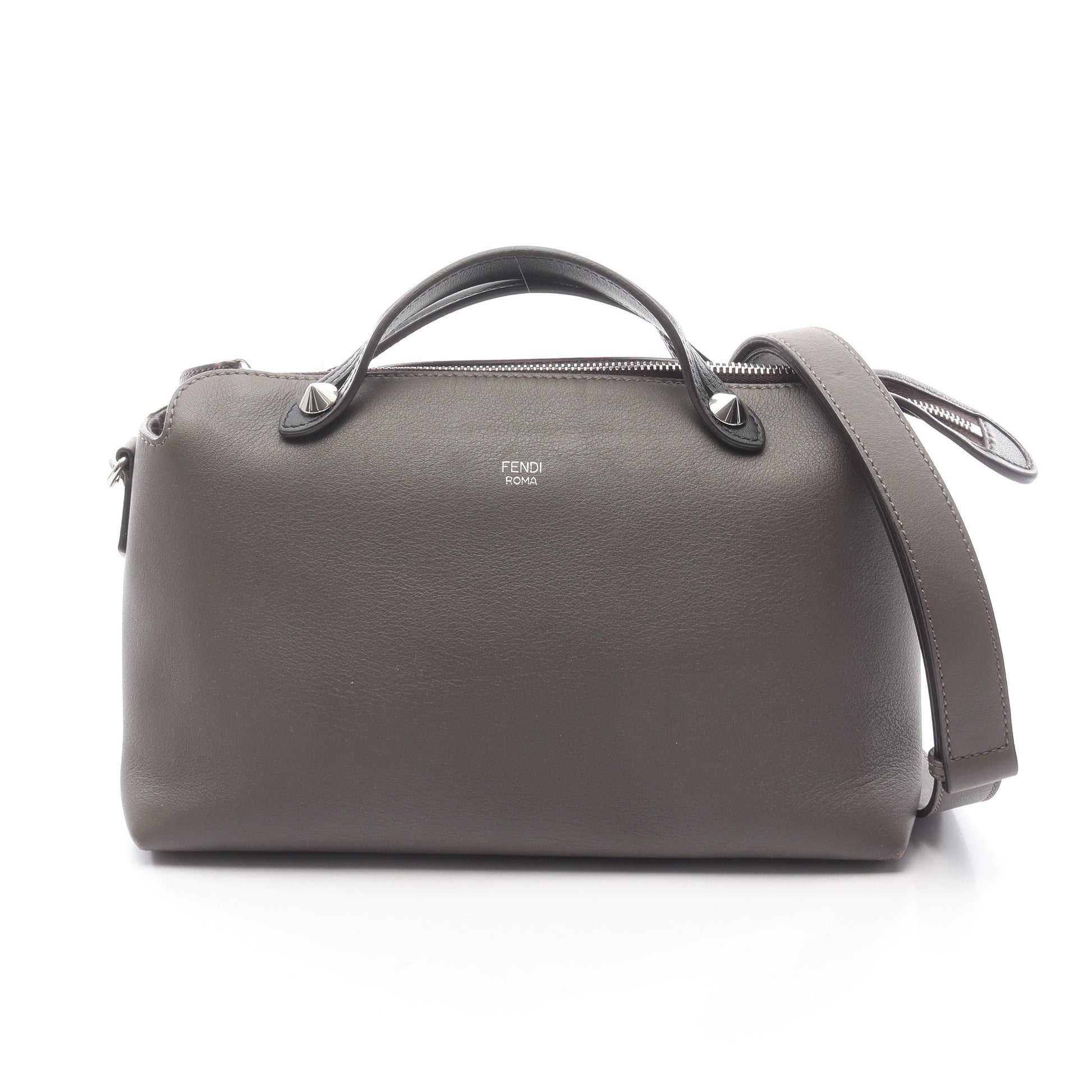 BY THE WAY MEDIUM バイザウェイ ミディアム 2WAY ハンドバッグ レザー ダークグレー ブラック フェンディ バッグ FENDI