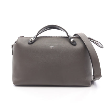 BY THE WAY MEDIUM バイザウェイ ミディアム 2WAY ハンドバッグ レザー ダークグレー ブラック フェンディ バッグ FENDI