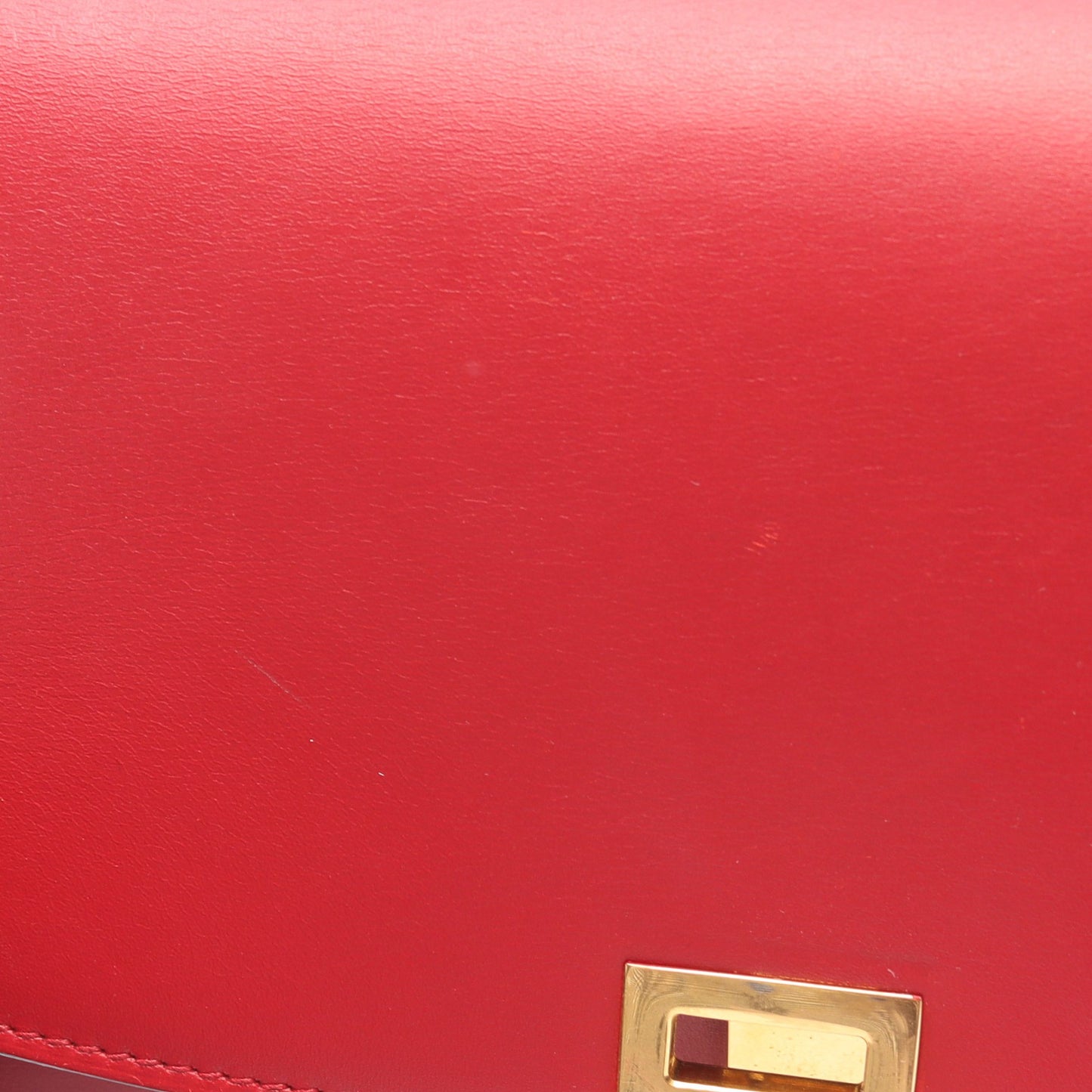 クラシック ボックス ミディアム ショルダーバッグ レザー レッド セリーヌ バッグ CELINE