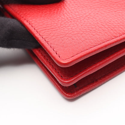 ソーホー チェーンウォレット レザー レッド グッチ バッグ GUCCI