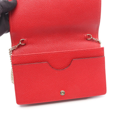 ソーホー チェーンウォレット レザー レッド グッチ バッグ GUCCI
