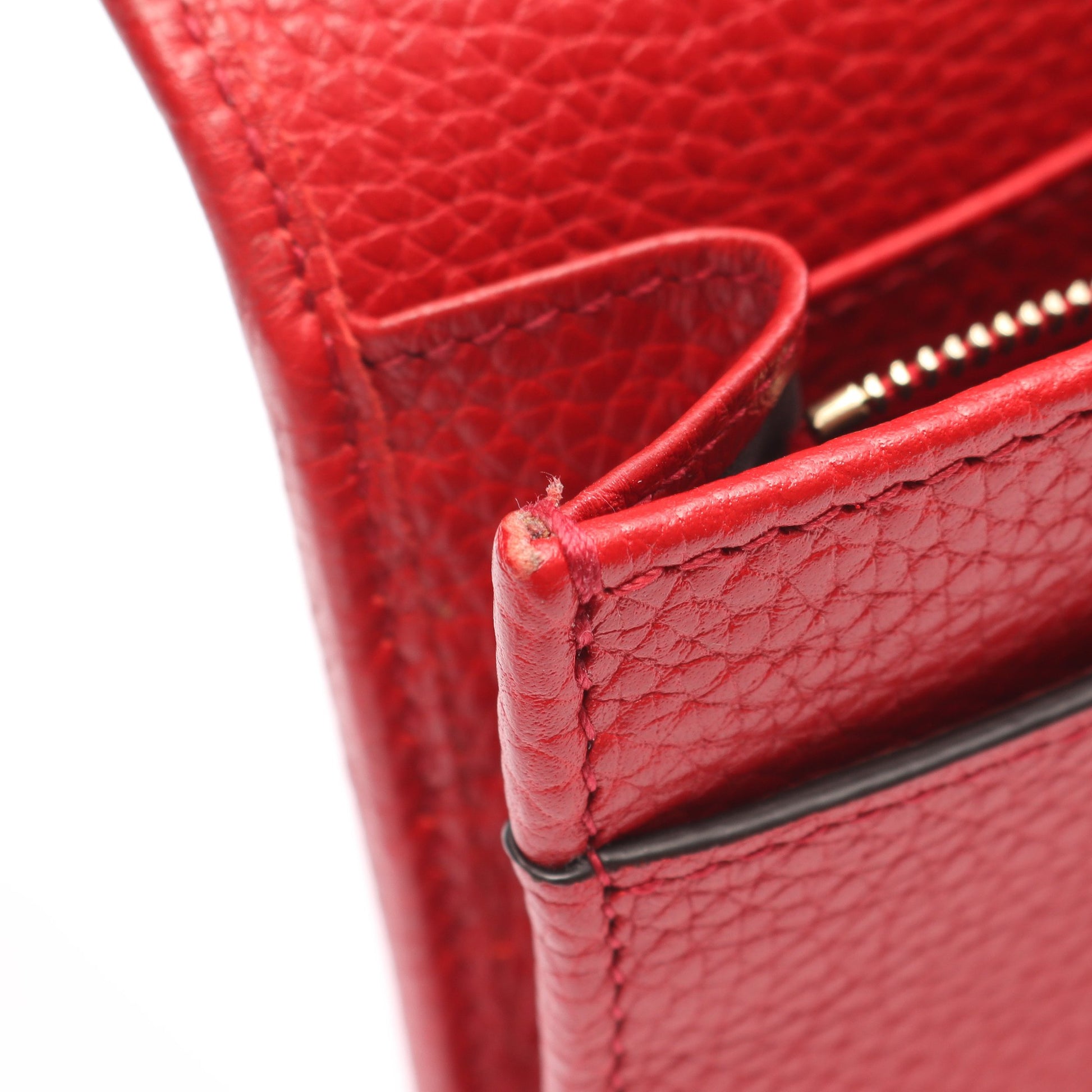 ソーホー チェーンウォレット レザー レッド グッチ バッグ GUCCI