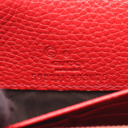 ソーホー チェーンウォレット レザー レッド グッチ バッグ GUCCI