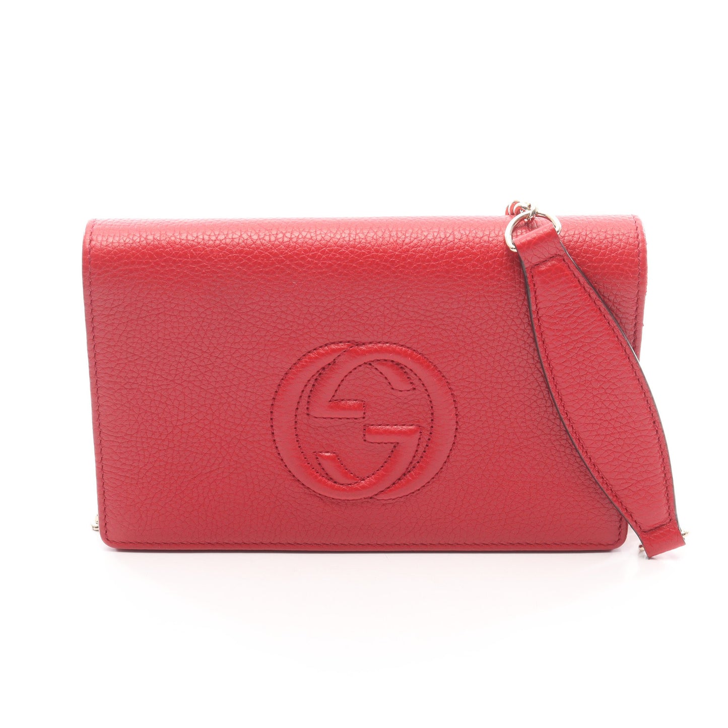 ソーホー チェーンウォレット レザー レッド グッチ バッグ GUCCI