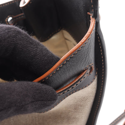ハンモック ドローストリングバッグ ミニ 2WAY ハンドバッグ レザー ベージュ ブラック ロエベ バッグ LOEWE